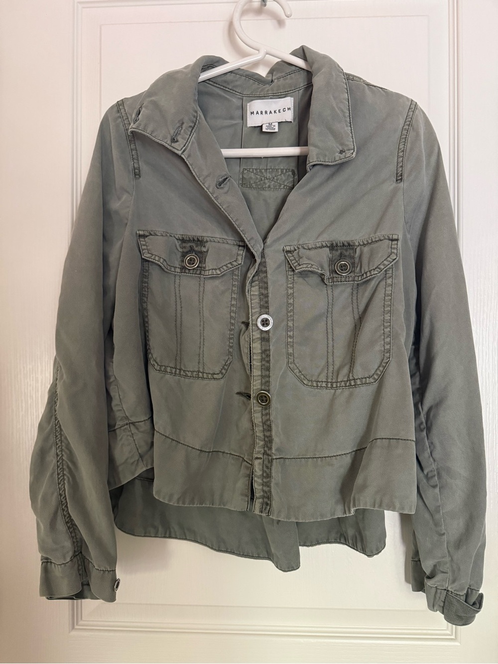 Marrakech Olive Utility Jacket for Women